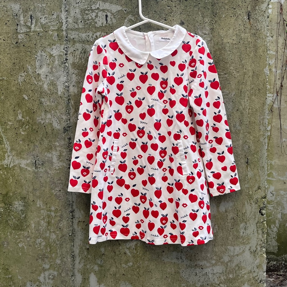 ✨3 for $50✨ BALABALA Apple Motif Dress, Girl’s 7